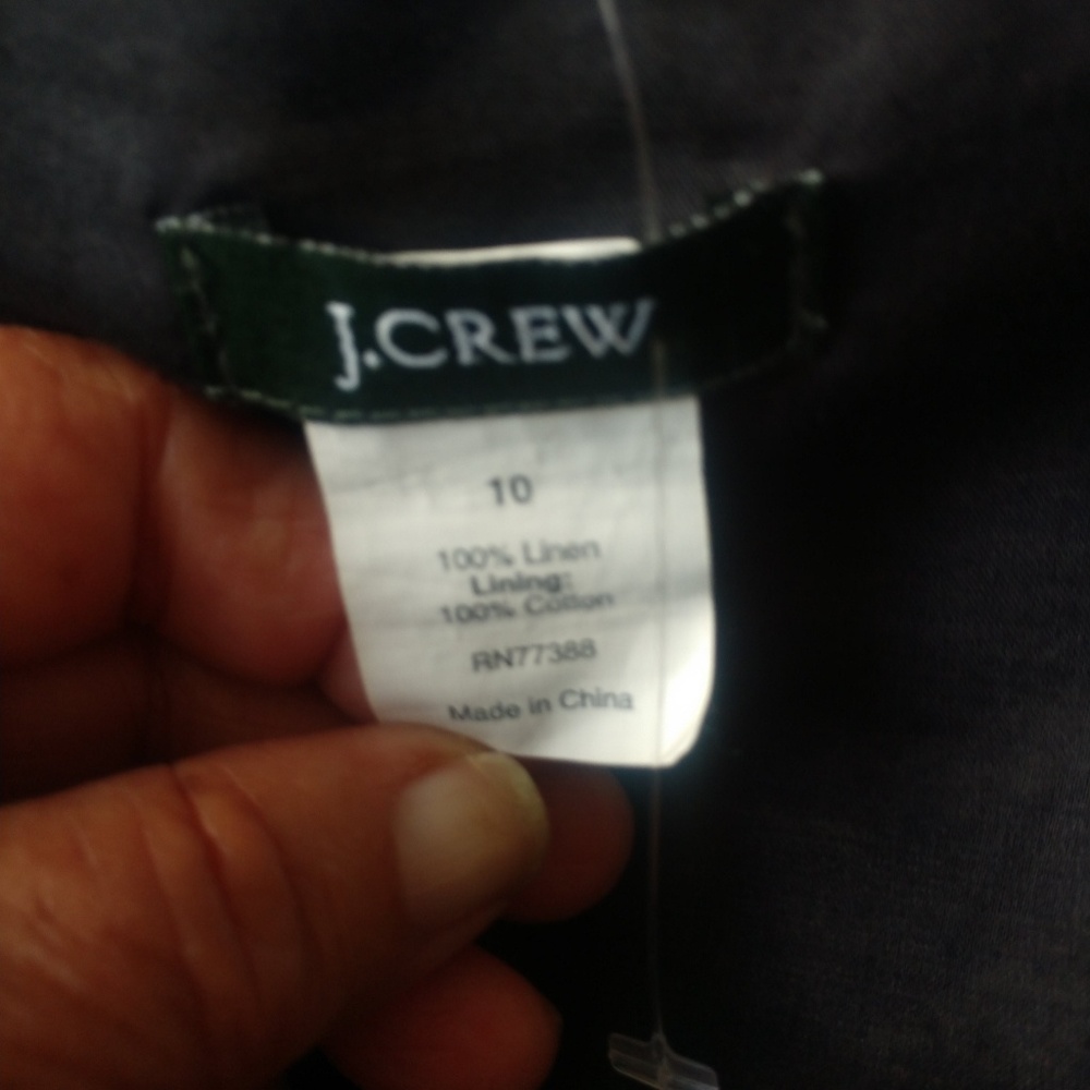 J Crew Linen Lined size 10 skirt nwot - Picture 3 of 8
